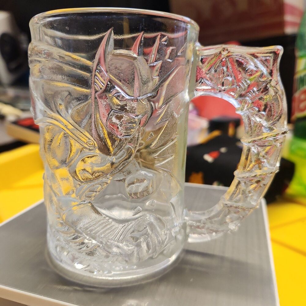 1995 Batman Forever McDonald’s Glass Mug | Vintage Collector’s Cup DC Comics